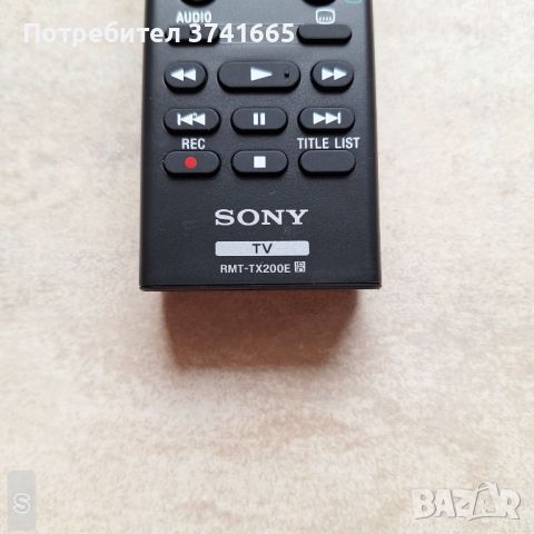 Оригинално дистанционно за телевизор Sony RMT-TX200E , снимка 2 - Дистанционни - 45369158