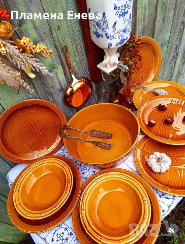 Керамичен комплект Gien France , снимка 2 - Сервизи - 53092492