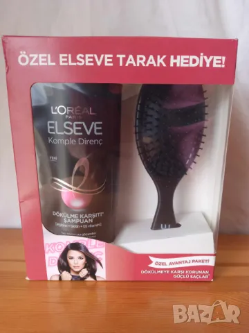 Подаръчен комплект шампоан Elseve 450 ml. + четка за коса, снимка 1 - Комплекти и лотове - 48516618