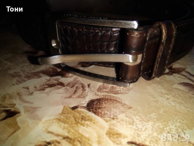 RENE LEZARD Оригинал Нов Кожен Мъжки Колан 115см., снимка 4 - Колани - 52562887