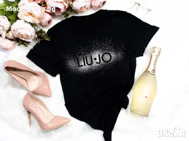 ДАМСКИ ТЕНИСКИ 🛍️🛍️🛍️🎁🎁💯ХИТ МОДЕЛИ НА🎀🎀🎀🎀 LIU.JO, снимка 8 - Тениски - 48751266