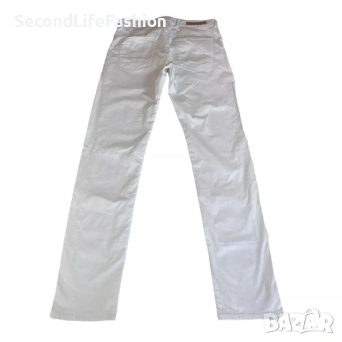 Панталон HUGO BOSS дамски W27 L34, бял с цип, снимка 2 - Панталони - 53270861