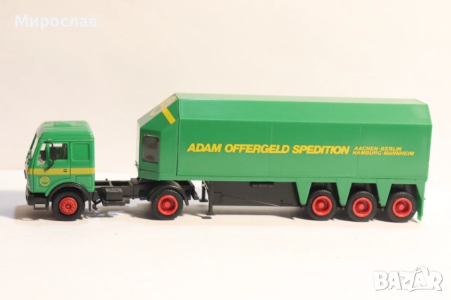 HERPA H0 1/87 MERCEDES ПРЕВОЗ НА СТЪКЛО МОДЕЛ КАМИОН