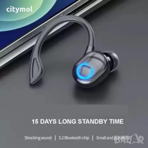 Bluetooth 5.2 Hands Free, функция за намаляване на шума, снимка 3 - Bluetooth слушалки - 50621634