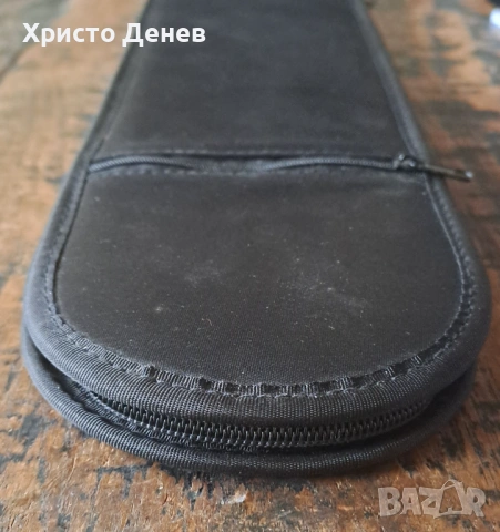 калъф за вратовръзки внос от Испания, черен, с ципово затваряне и допълнителен джоб с цип отвън, снимка 8 - Други - 53436542