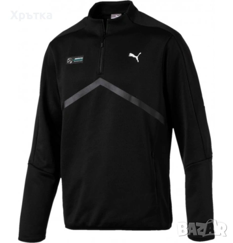 Puma x Mercedes AMG - Оригинална мъжка блуза с цип размер S, снимка 2 - Блузи - 53305550