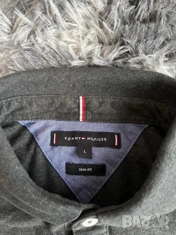 Поло Tommy Hilfiger сив L , снимка 5 - Ризи - 54257944