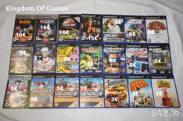 Игри за PS2 Lego/Jurrasic Park/24 The Game/Turbo Trucks/Tony Hawk's/Kuri Kuri/Turbo Trucks/NHL Hitz/