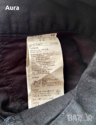 United colors of Benetton Black pleated mini skirt , снимка 5 - Поли - 53814950