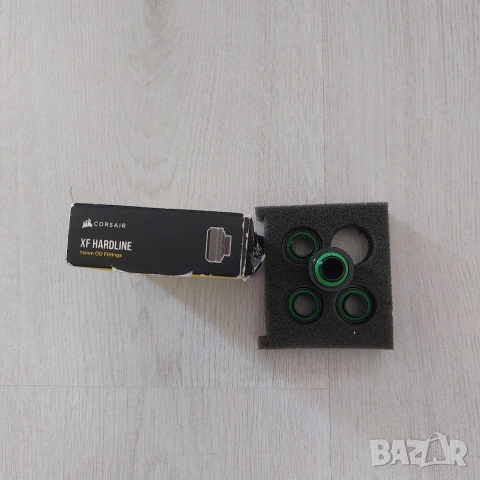 Комплект 4бр. Премиум Фитинги Corsair Hydro X Series XF Hardline 14mm – Черни, снимка 2 - Други - 53995245