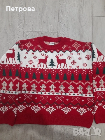 Детски Коледен пуловер, снимка 2 - Детски пуловери и жилетки - 51793239