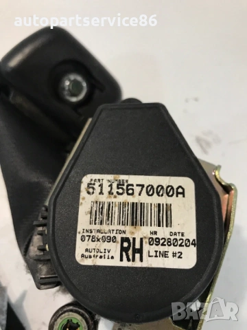 Преден десен колан за безопасност за Ssangyong Rexton (2006) 74611-08003 511567000A , снимка 2 - Части - 54302906