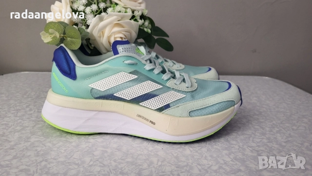 Маратонки за бягане 38⅔ ADIDAS PERFORMANCE ADIZERO BOSTON 10 Halo Mint , снимка 6 - Маратонки - 51565530