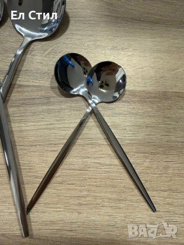 Комплект прибори за хранене от 24 части с луксозен дизайн и магнитна кутия в златисто и розово, снимка 4 - Прибори за хранене, готвене и сервиране - 53567723