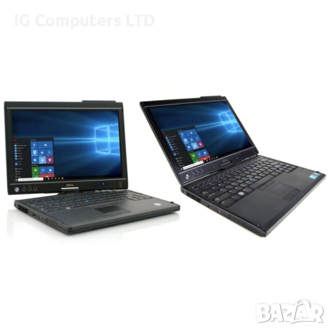 Перфектен Лаптоп-Таблет 12.1 Dell Latitude XT2 Писалка WINDOWS, зарядно, 3ч. бат диагностика, снимка 2 - Лаптопи за работа - 53616851