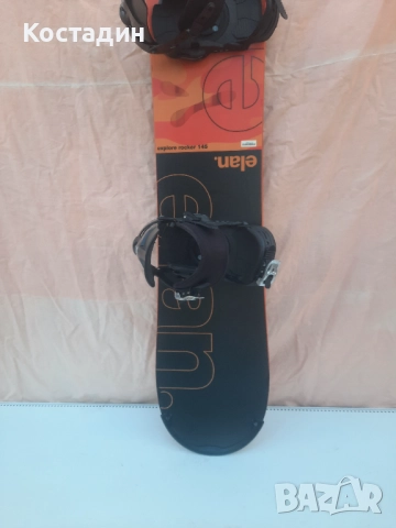 Сноуборд ELAN EXPLORE ROCKER 145см, с автомати, снимка 3 - Зимни спортове - 52235383