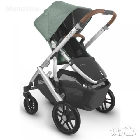 Бебешка количка UPPAbaby VISTA V2 Emmett Green Melange, снимка 5 - Детски колички - 47732077