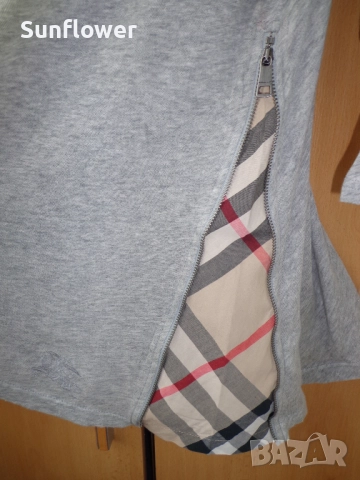 Оригинална блуза Burberry със страничен цип, размер L  , снимка 3 - Блузи с дълъг ръкав и пуловери - 51720646