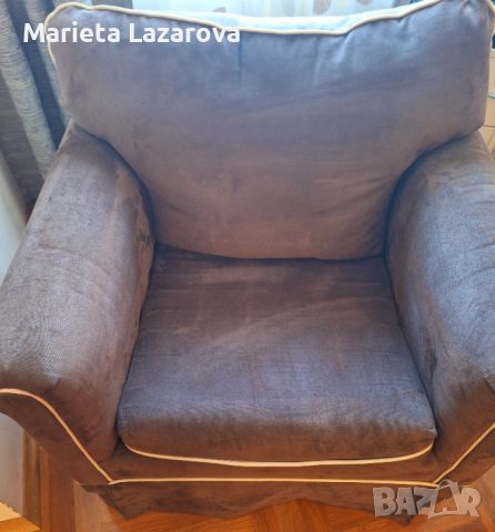 Продавам разтегателен диван с фотьойл и ТВ секция, снимка 4 - Дивани и мека мебел - 46257938