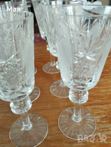 Кристални чаши за вино, снимка 3 - Чаши - 50370400