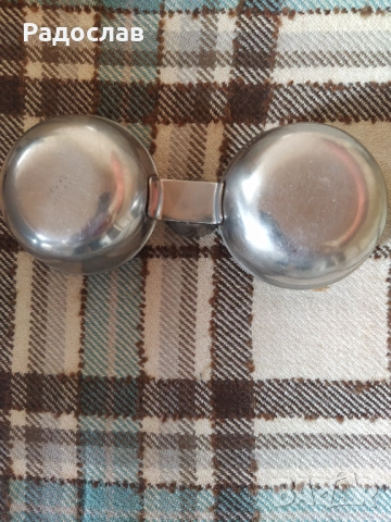 Българска стара метална солница, снимка 2 - Аксесоари за кухня - 54234712