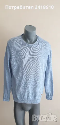 Hugo Boss Baldessarini Italy Cotton Knit Мens Size / L  ОРИГИНАЛ! Мъжка Памучен Пуловер!, снимка 8 - Пуловери - 47072352