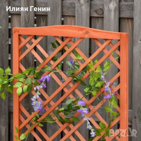 Решетка за цветя със саксия, 60 x 30 x 122, 5 см, снимка 8 - Саксии и кашпи - 53449510