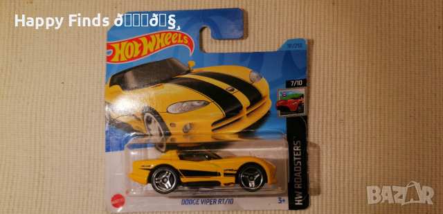 💕🧸Hot Wheels DODGE VIPER RT/10 HW ROADSTERS, снимка 2 - Колекции - 45011352