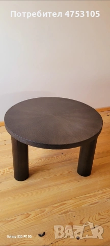 нова кръгла маса за кафе от масивно дърво, снимка 3 - Маси - 53734655
