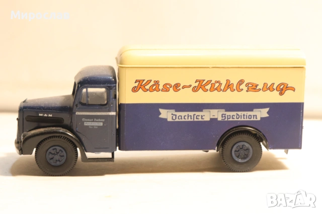 BREKINA H0 1/87 MAN КАМИОН ТИР МОДЕЛ КОЛИЧКА