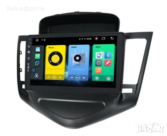 9-инчова мултимедия за Chevrolet Cruze (2008–2013) + Подарък камера, снимка 4 - Аксесоари и консумативи - 50806612