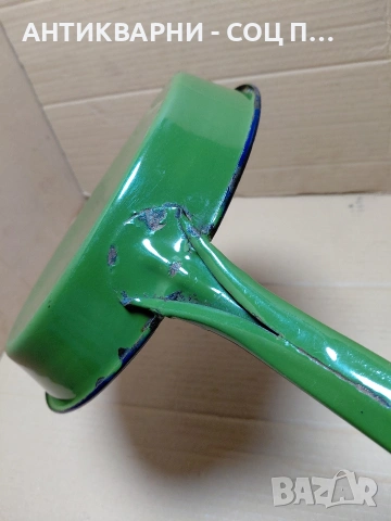 Соц Стар Емалиран Тиган. НОМЕР 342., снимка 5 - Антикварни и старинни предмети - 54101790