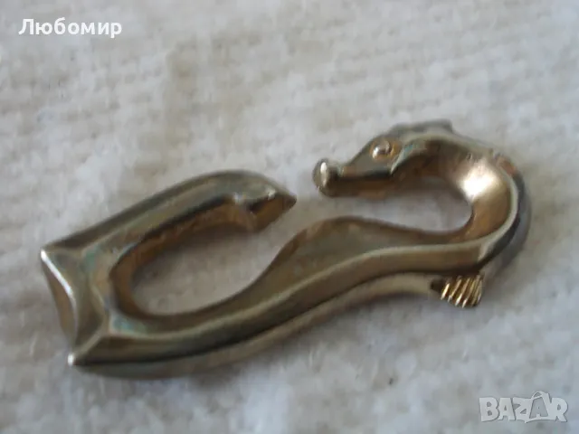 Бронзова фигура SEAHORSE HANAYAMA, снимка 3 - Колекции - 48009087