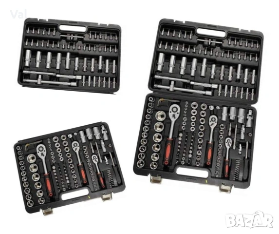 Куфар с инструменти Гедоре 172 части с 3 броя тресчотки, снимка 10 - Гедорета - 53669856