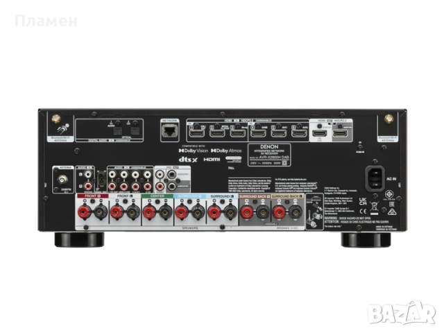 Denon AVR-X2800HDAB 7.2 канален AV ресивър,HiFi усилвател Dolby Atmos, снимка 3 - Ресийвъри, усилватели, смесителни пултове - 53467679