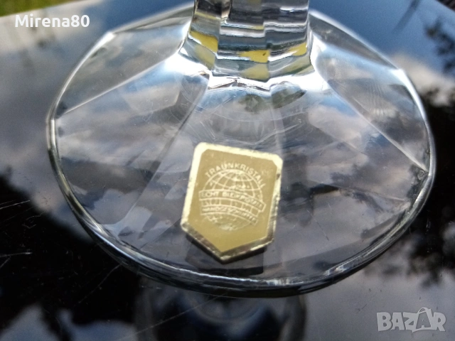 Кристален сервиз от 5 чаши за червено вино - Австрия !, снимка 8 - Сервизи - 54169497