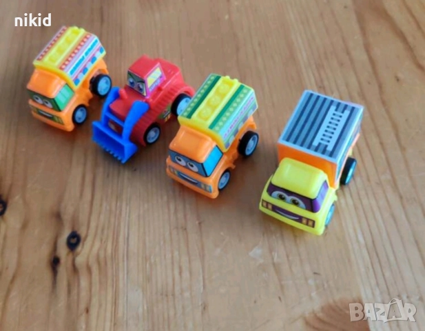 6 бр Багери багер кран строителни машини подвижни гуми пластмасови PVC фигурки играчки декор торта, снимка 6 - Коли, камиони, мотори, писти - 41500192