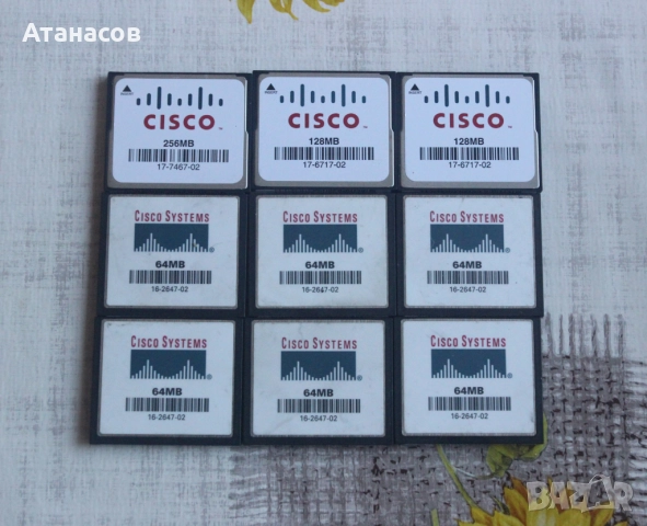 Original Cisco 256MB, 128, 64 MB CompactFlash CF Memory Cards