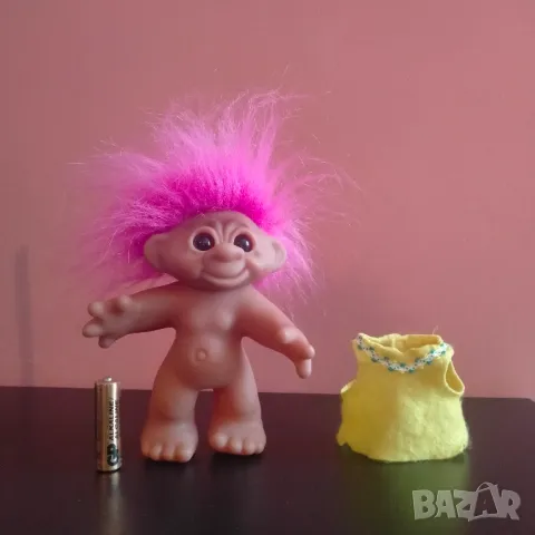 Играчка Кукла Трол Troll Thomas Dam Denmark 1984 16 см, снимка 11 - Колекции - 48381084