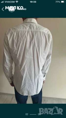 Мъжко сако и риза Hugo Boss lanificio tesse biella super 100, снимка 8 - Сака - 50779090