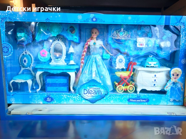 Елза Кукла с тоалетка и аксесоари, голям комплект, Замръзналото, Фроузен