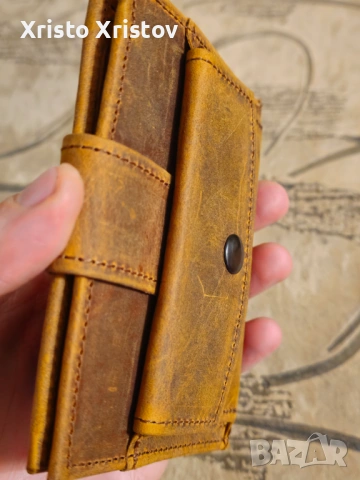 Портмоне Кожа, снимка 4 - Портфейли, портмонета - 53486226