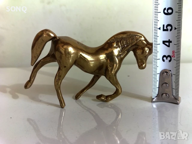 Страхотна Позлатена Колекционерска Фигурка- Кон, снимка 5 - Колекции - 51138945