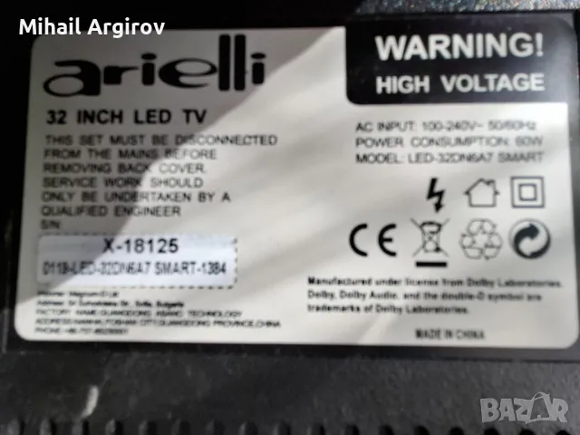 ARIELLI LED-32DN6A7/TP.MS3663S.PB818, снимка 2 - Части и Платки - 49334651