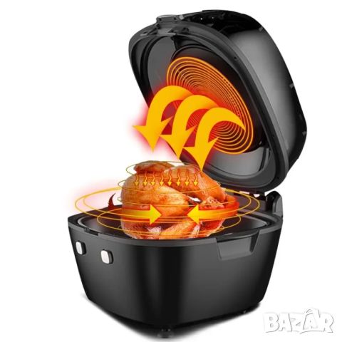 Фритюрник за пържене без мазнина 6.5 л Smart Fries Air Fryer , снимка 3 - Фритюрници - 45746642