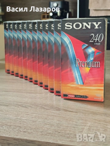 Видео касети SONY VHS PREMIUM 240 чисто нови запечатани цената е за брой 
