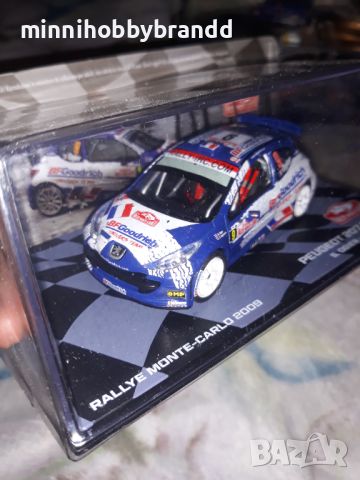 Fiat Ritmo 75 Abarth Peugeot 207 S 2000 Peugeot 206 WRC 1.43 Eaglemoss Rally Monte-Carlo , снимка 10 - Колекции - 46572445