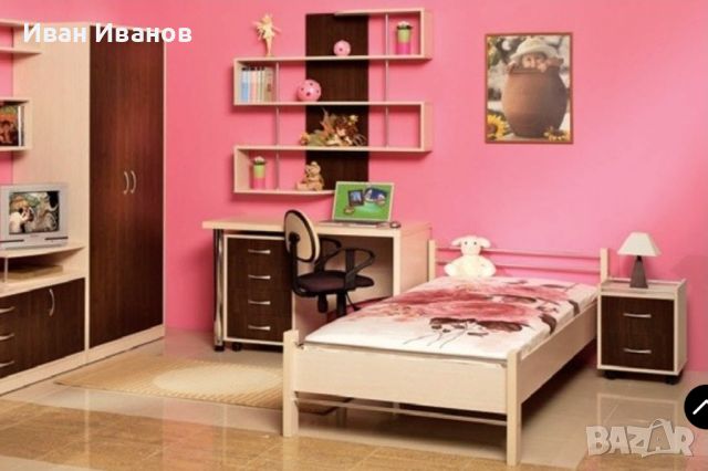 Легло с Гардероб за детска стая, снимка 1 - Мебели за детската стая - 45719015