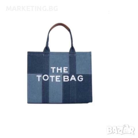 Дамска чанта тип „Tote Bag“ , деним, снимка 6 - Чанти - 50456195