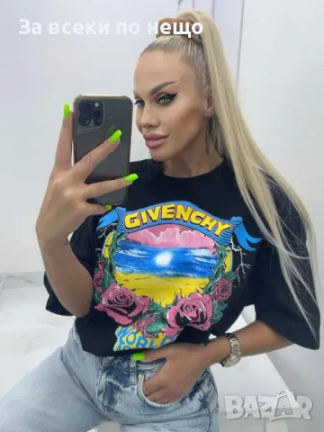 Дамска тениска Givenchy 👚Налични различни цветове 👚 Код A2, снимка 2 - Тениски - 47369809